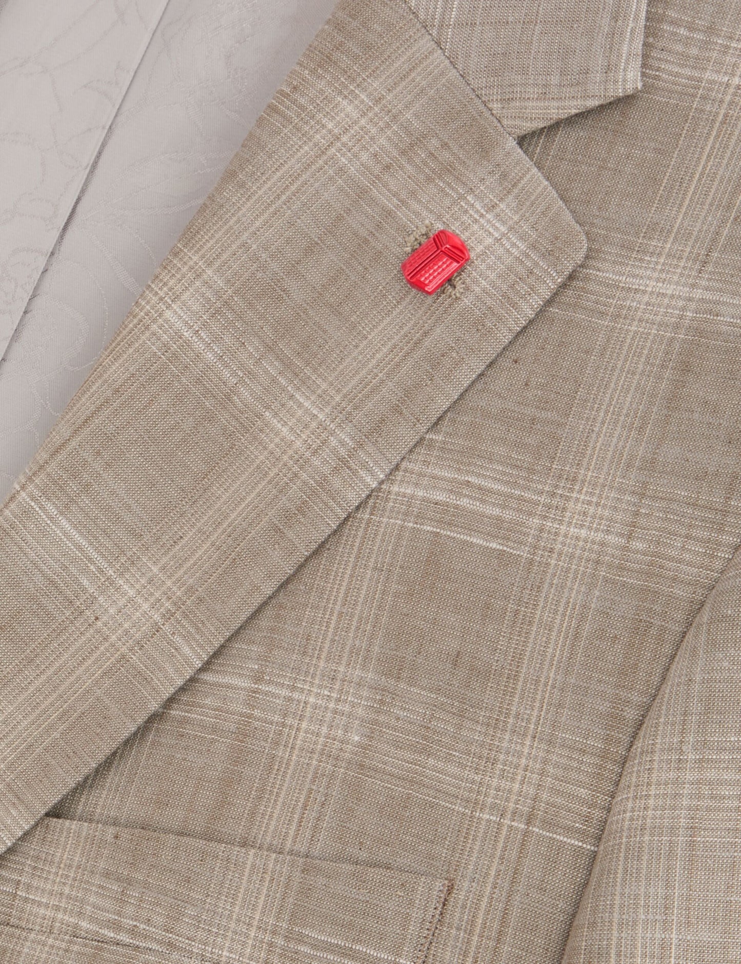 Ted Baker WRIGHT Tonal Check Modern Fit Suit Jacket TAUPE