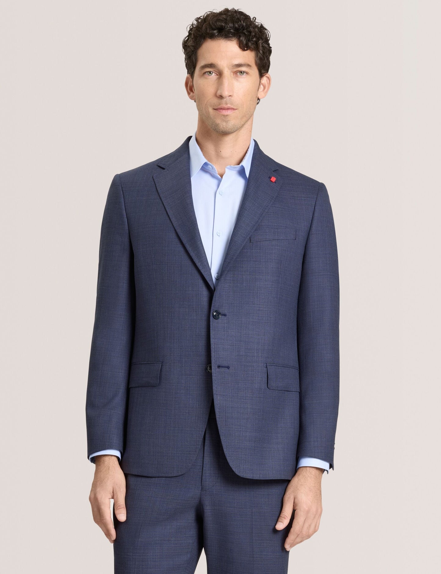 Ted Baker WRIGHT Textured Modern Fit Wool Suit Jacket DARK BLUE