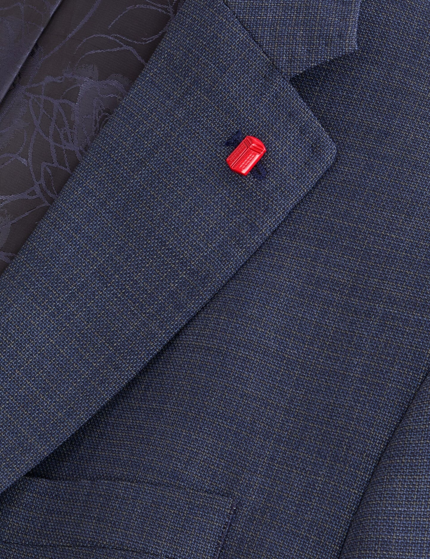 Ted Baker WRIGHT Textured Modern Fit Wool Suit Jacket DARK BLUE