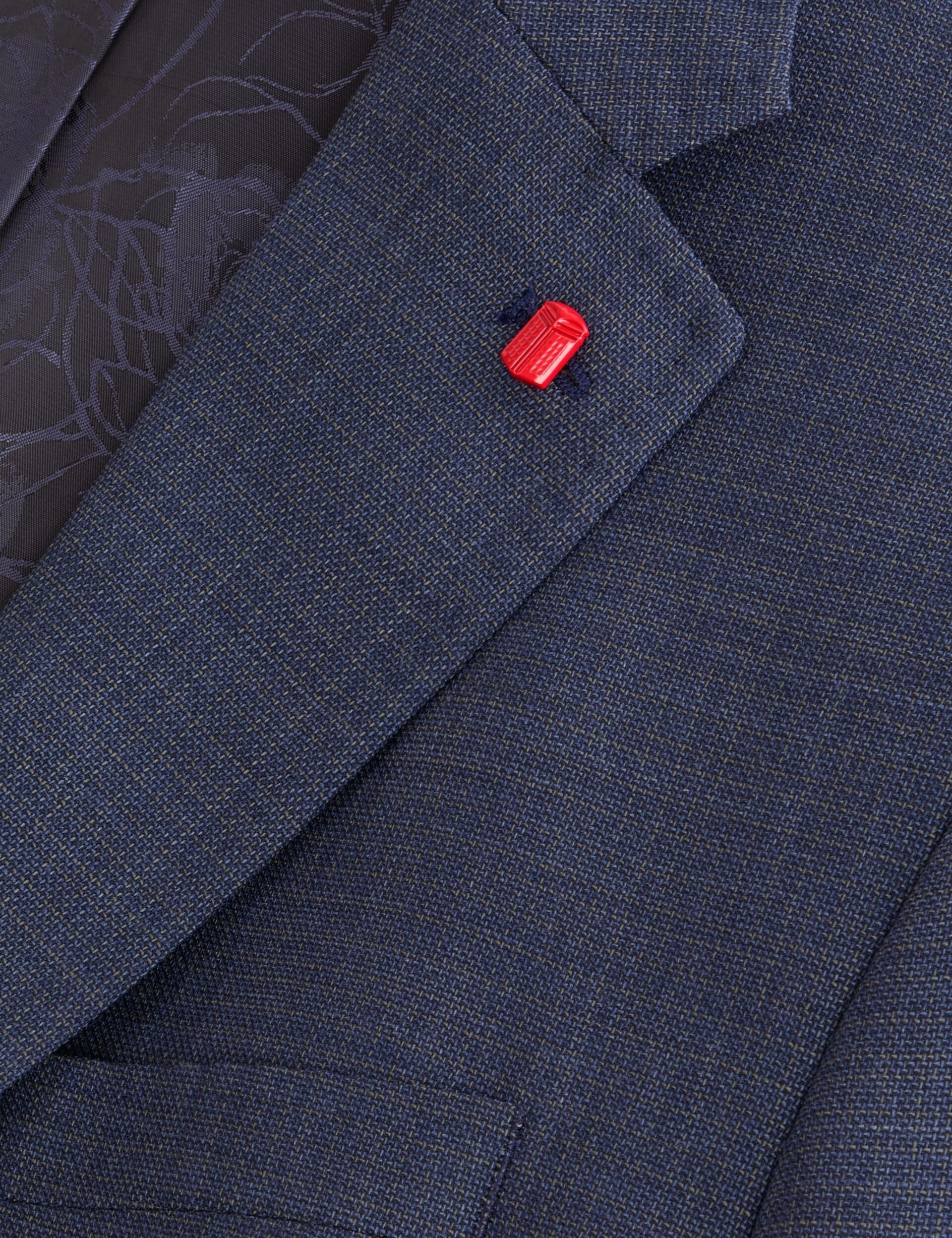 Ted Baker WRIGHT Textured Modern Fit Wool Suit Jacket DARK BLUE