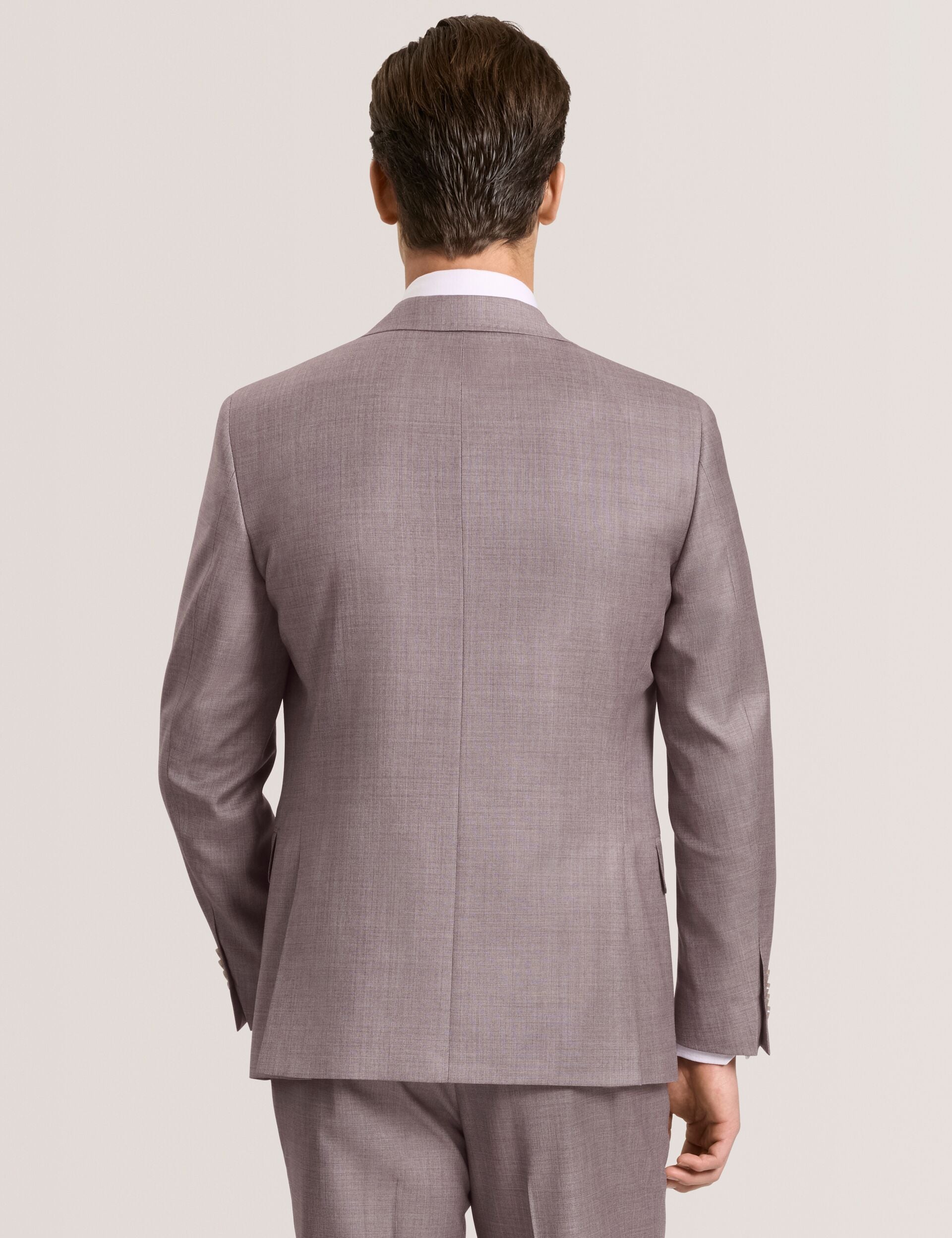 Ted Baker WRIGHT Sharkskin Wool Modern Fit Suit Jacket MAUVE