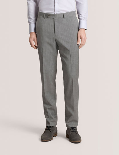 Ted Baker WINTER-STRIPE Striped Wool Modern Fit Suit Pants MID GREY