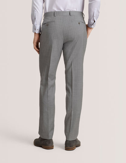 Ted Baker WINTER-STRIPE Striped Wool Modern Fit Suit Pants MID GREY
