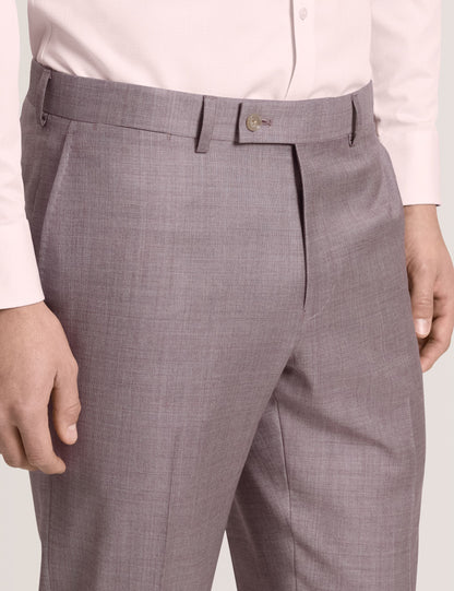 Ted Baker WINTER Sharkskin Wool Modern Fit Suit Pants MAUVE