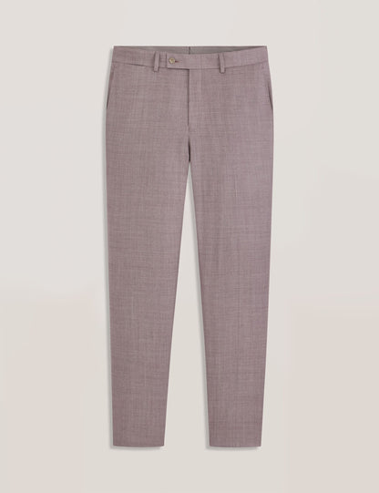 Ted Baker WINTER Sharkskin Wool Modern Fit Suit Pants MAUVE