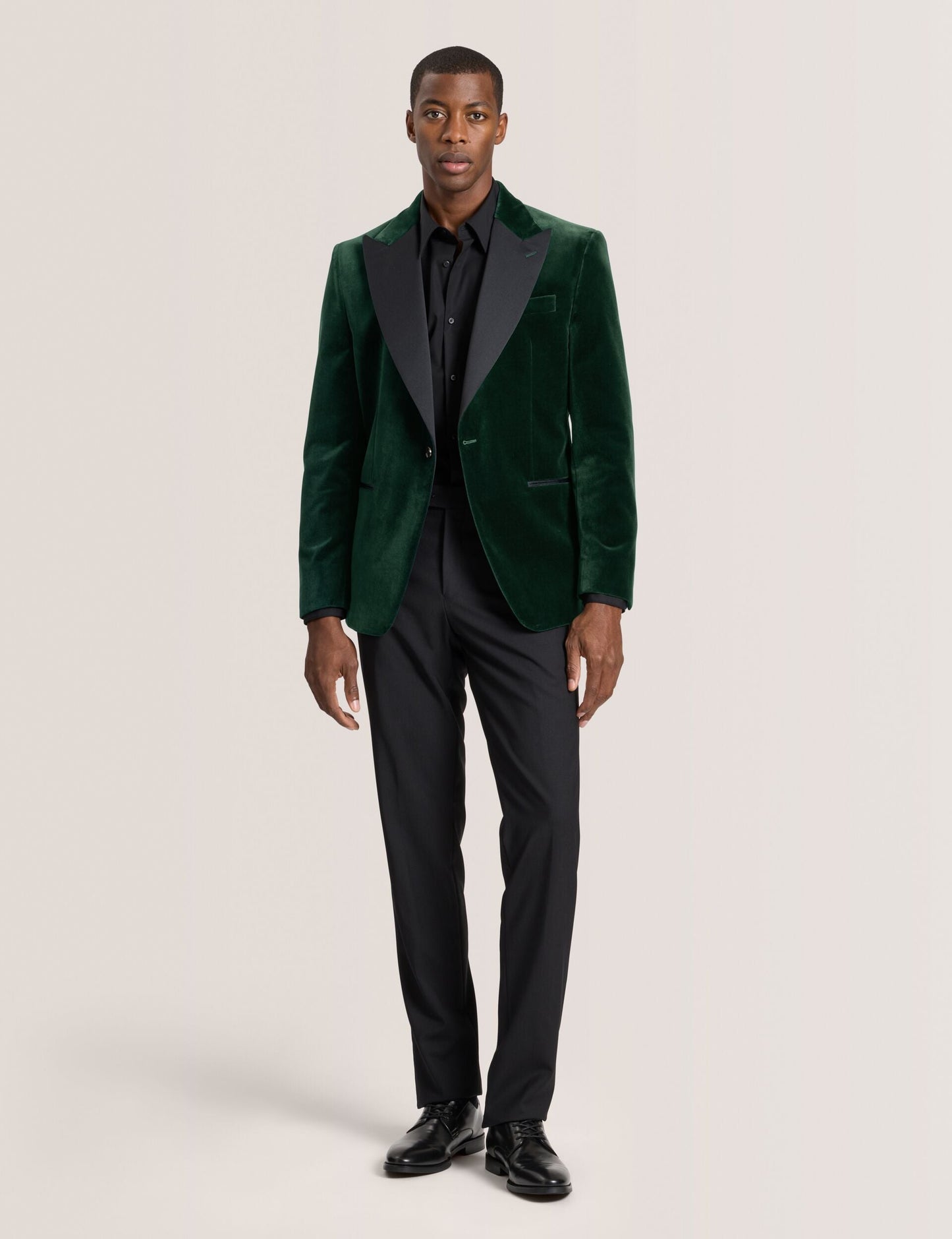 Ted Baker WEBSTER Velvet Single Breasted Tuxedo Jacket DARK GREEN