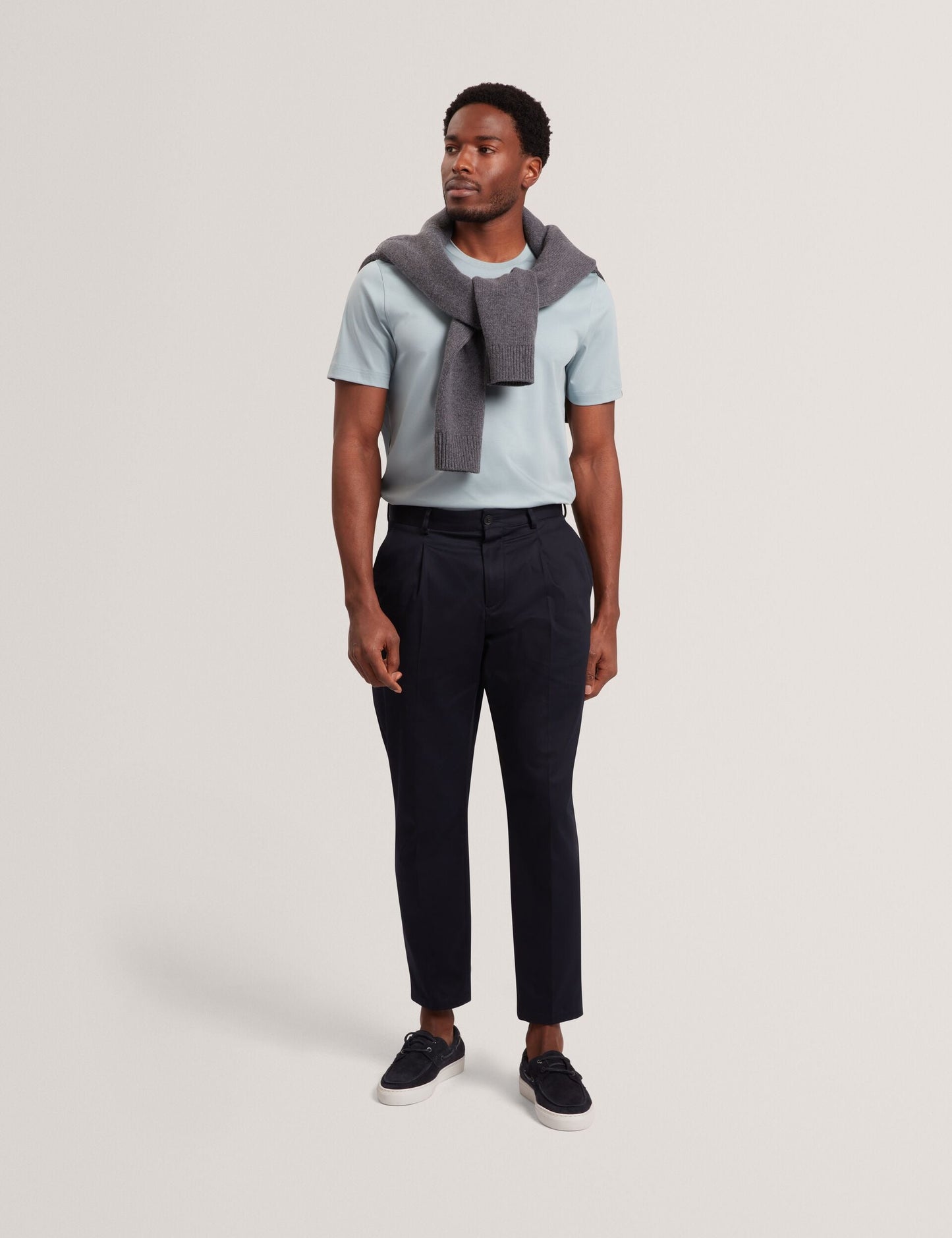 Ted Baker KONRRAD Soft Touch Cotton Crew Neck T-Shirt BLUE