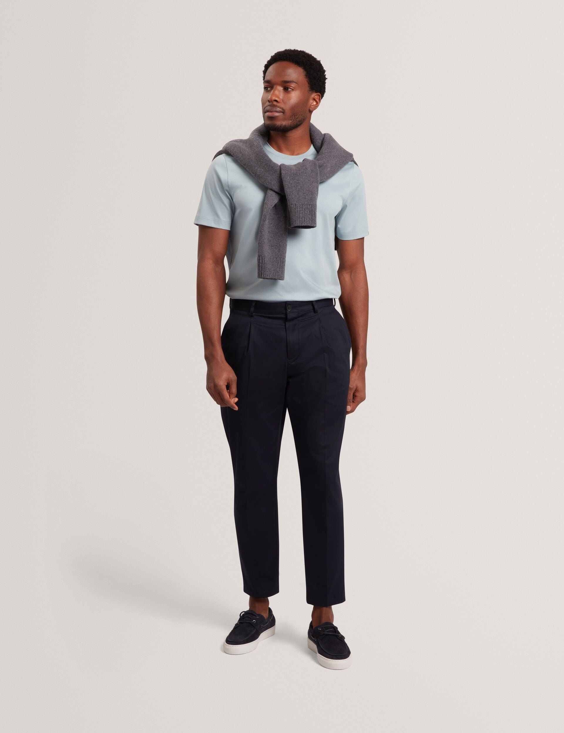 Ted Baker KONRRAD Soft Touch Cotton Crew Neck T-Shirt BLUE