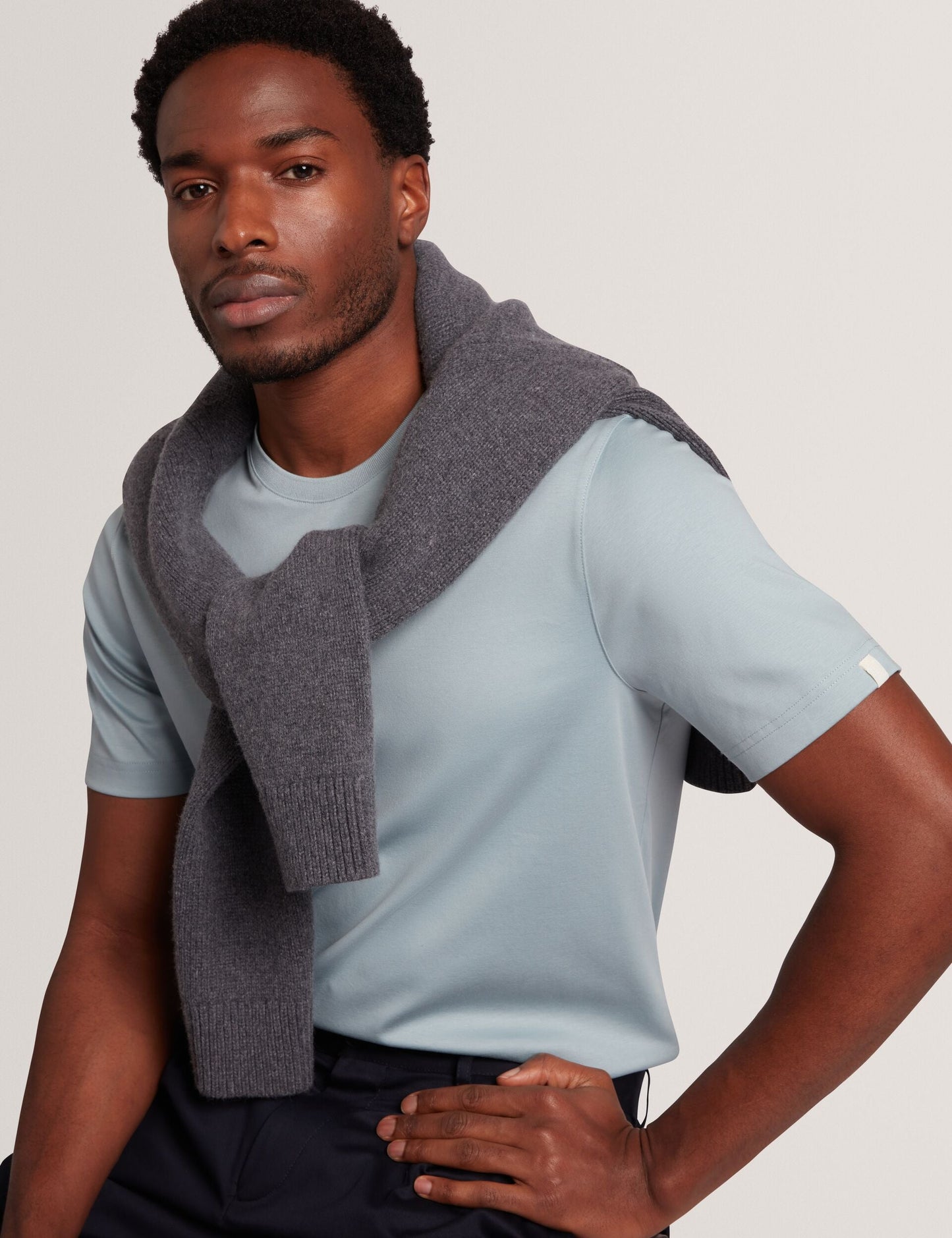 Ted Baker KONRRAD Soft Touch Cotton Crew Neck T-Shirt BLUE
