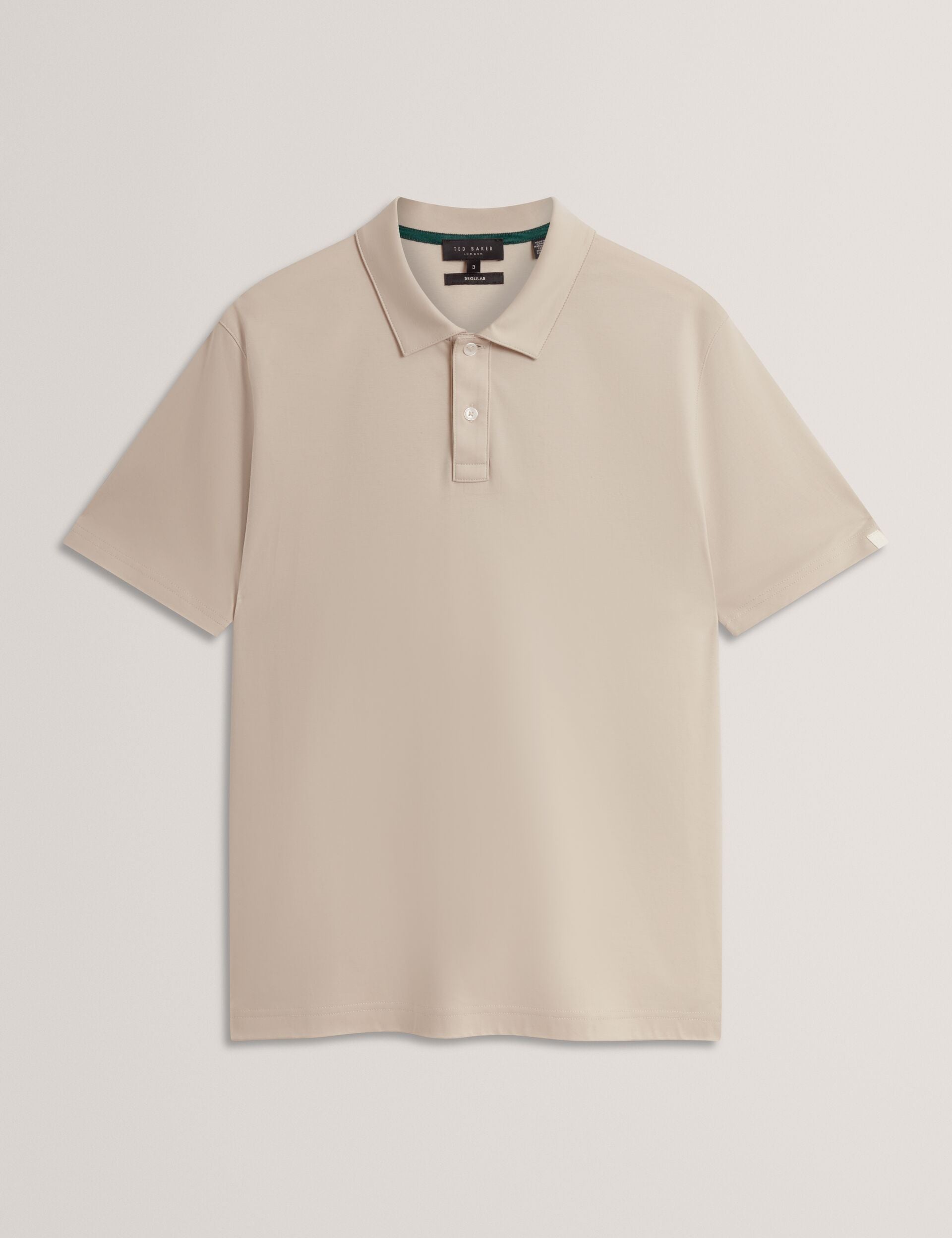 Ted Baker CONNALL Soft Touch Cotton Short Sleeve Polo LIGHT GREY