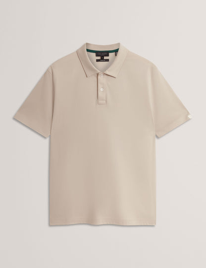 Ted Baker CONNALL Soft Touch Cotton Short Sleeve Polo LIGHT GREY