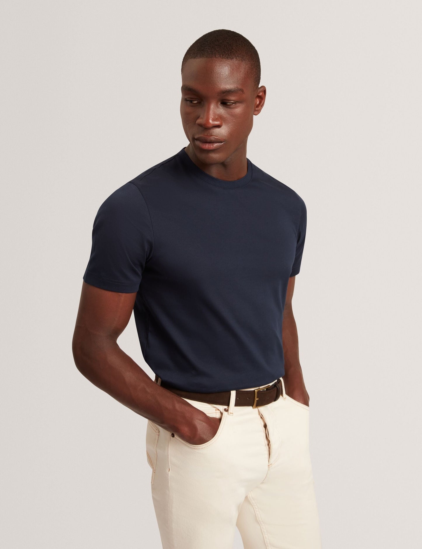 Ted Baker KONRRAD Soft Touch Crew Neck T-Shirt NAVY