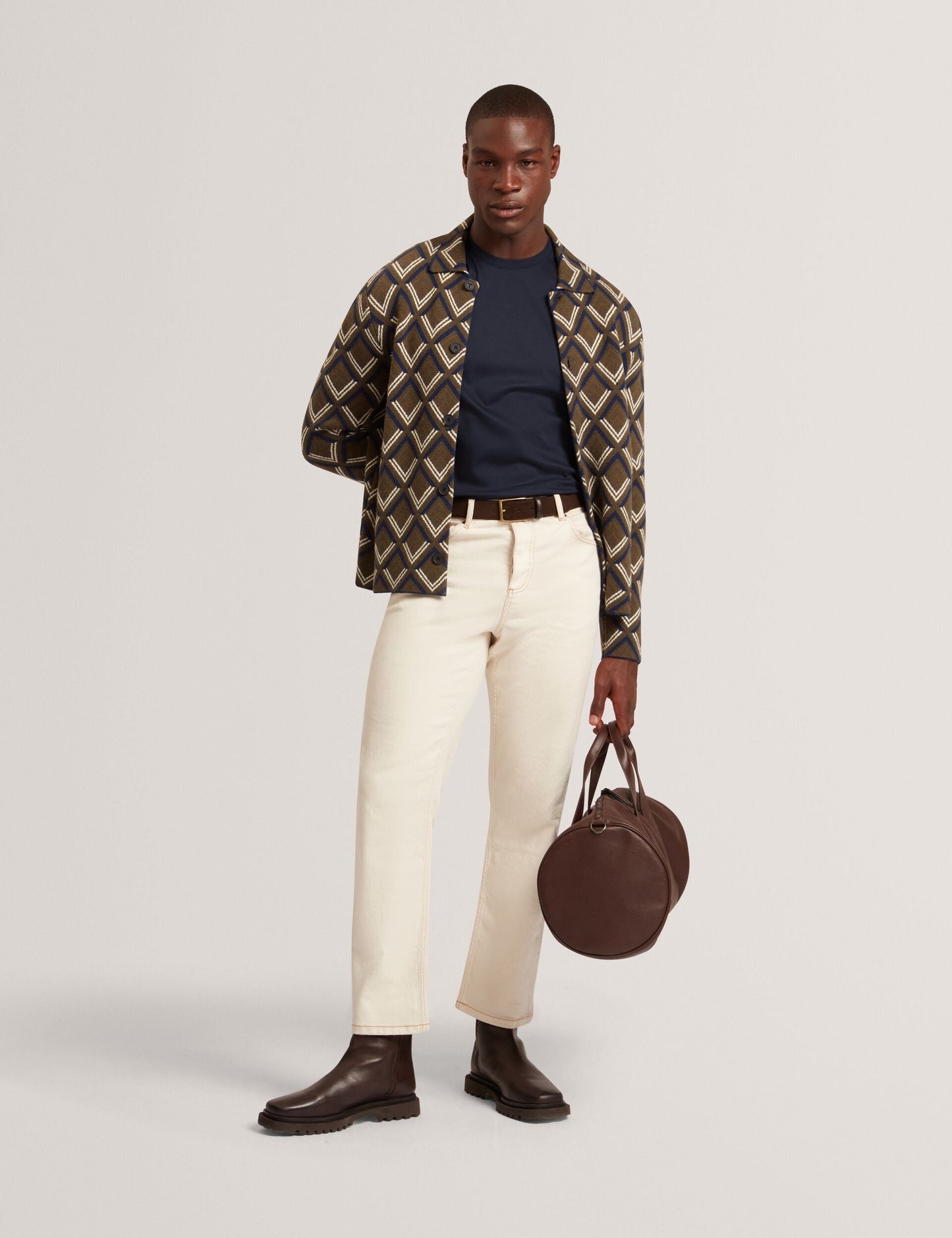 Ted Baker KONRRAD Soft Touch Crew Neck T-Shirt NAVY