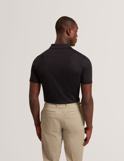 Ted Baker CONNALL Soft Touch Cotton Short Sleeve Polo BLACK