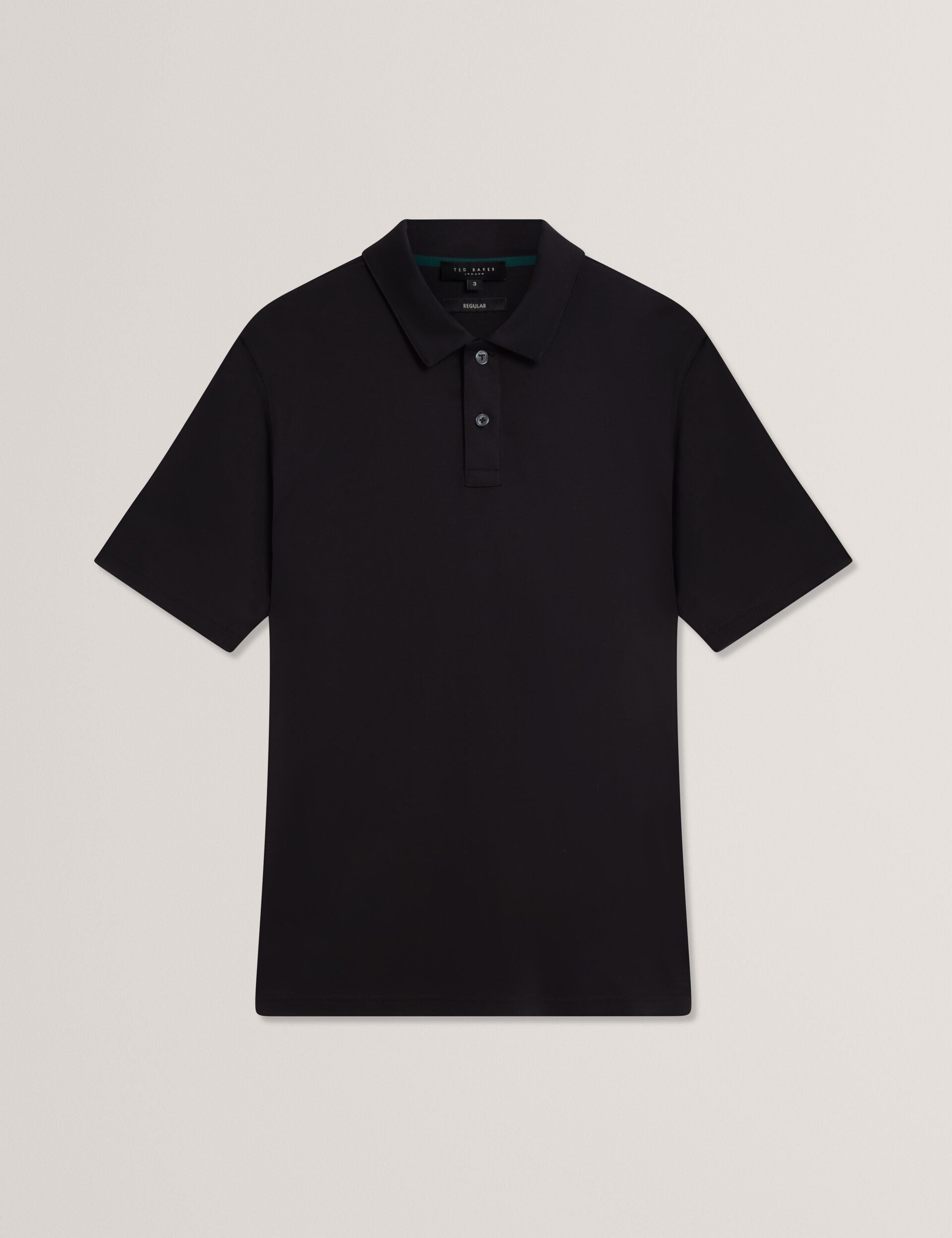 Ted Baker CONNALL Soft Touch Cotton Short Sleeve Polo BLACK
