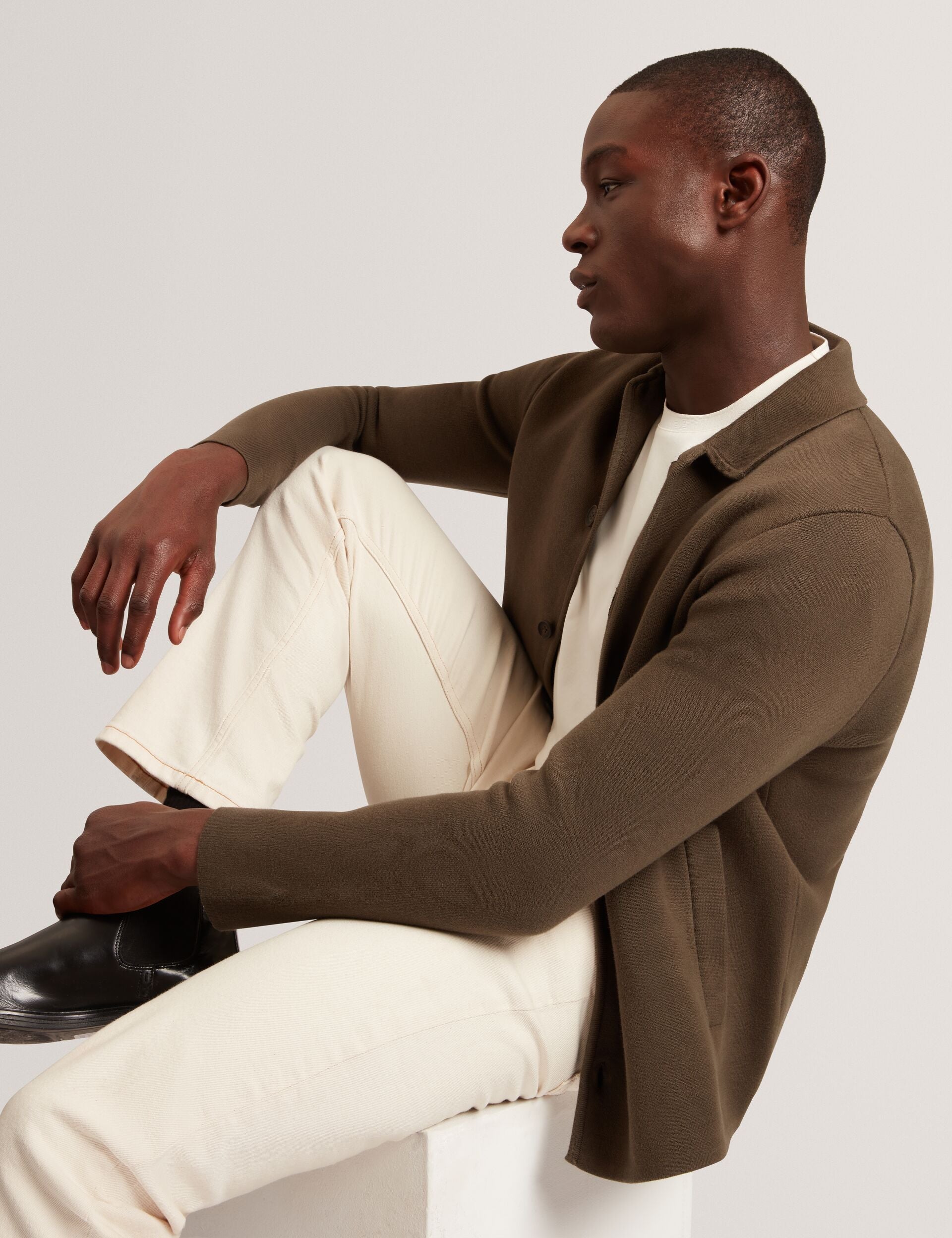 Ted Baker KONRRAD Soft Touch Crew Neck T-Shirt WHITE