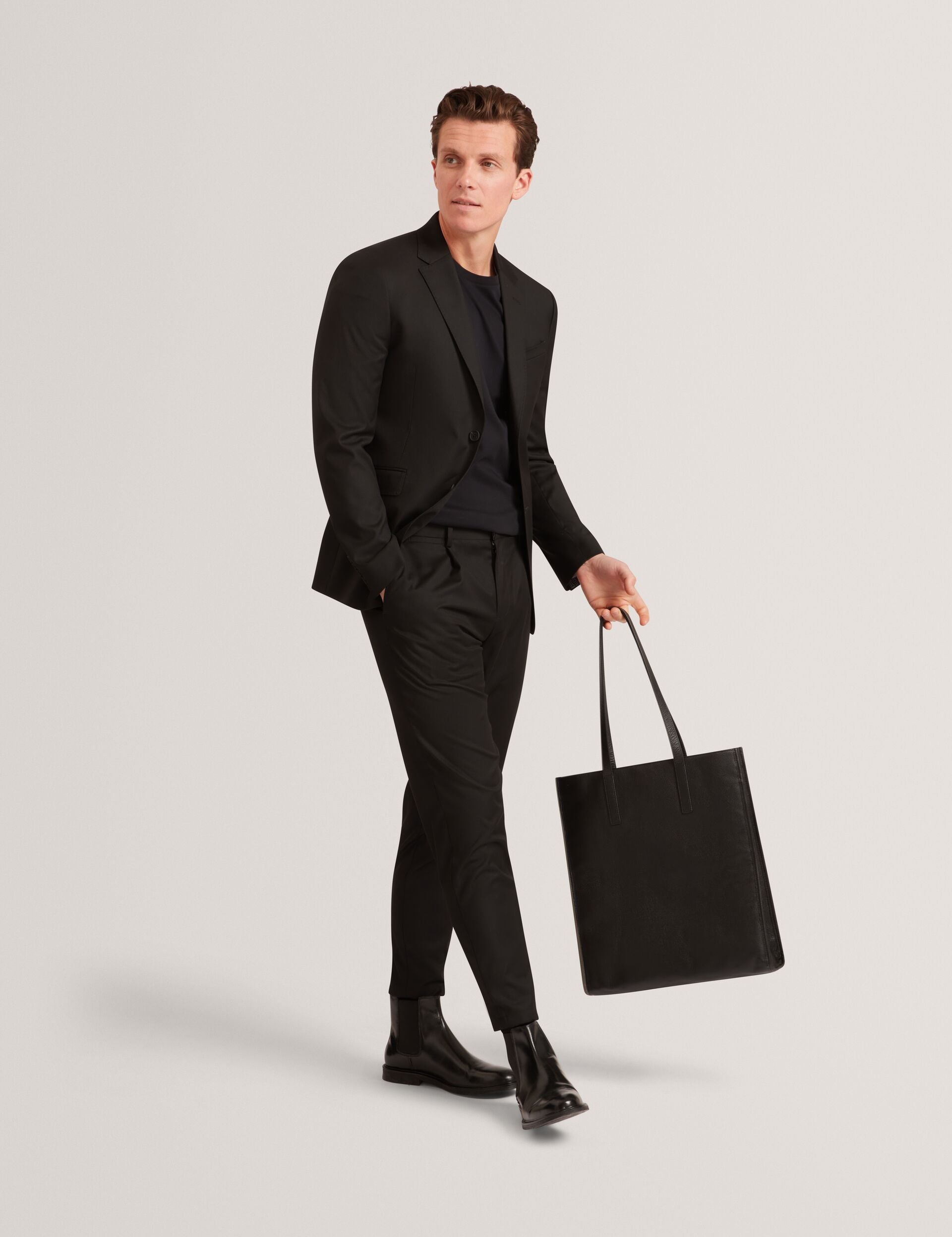 Ted Baker KONRRAD Soft Touch Crew Neck T-Shirt BLACK