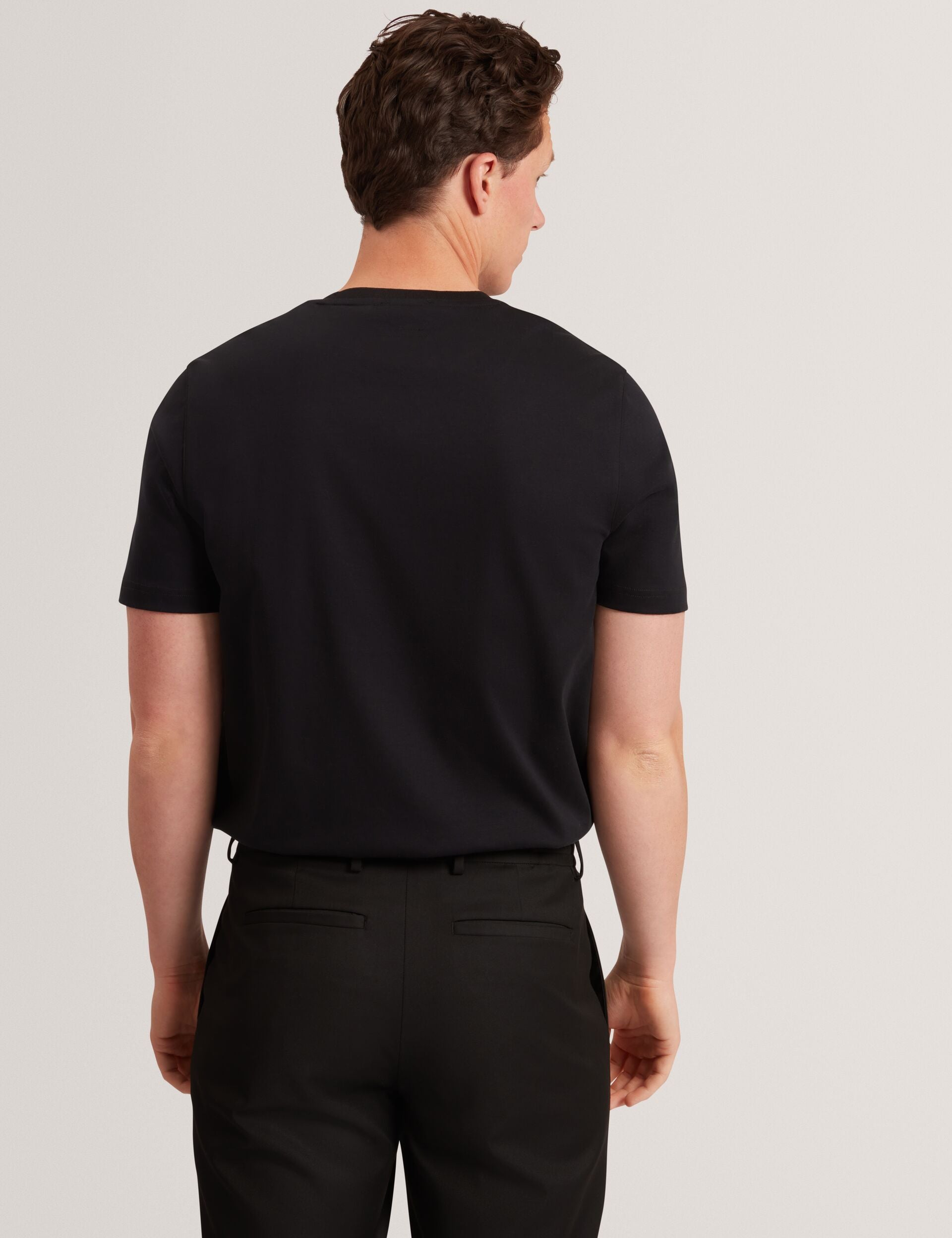 Ted Baker KONRRAD Soft Touch Crew Neck T-Shirt BLACK