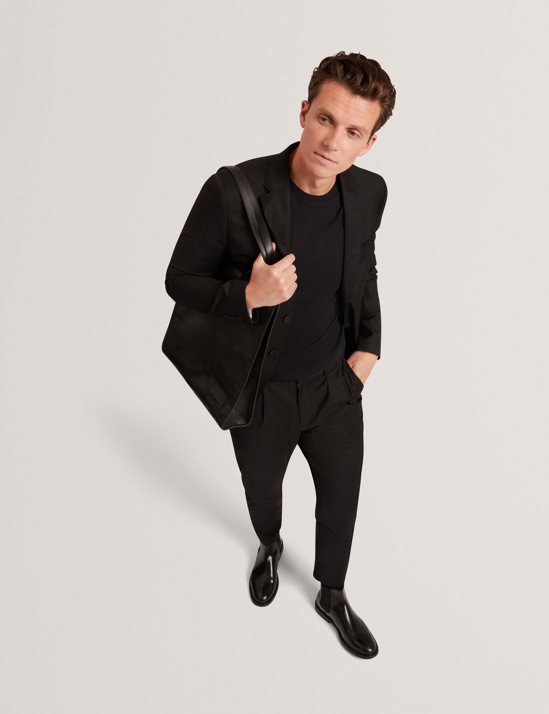 Ted Baker KONRRAD Soft Touch Crew Neck T-Shirt BLACK