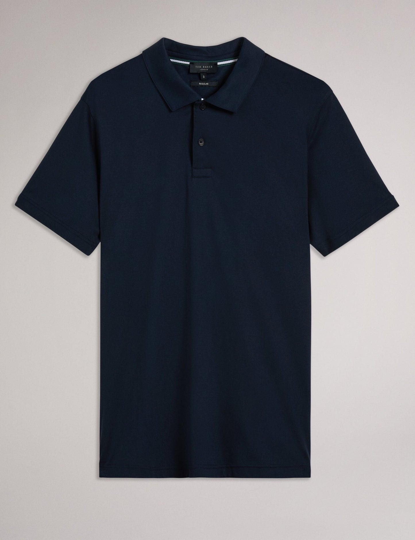 Ted Baker ZEITER - Slim Fit Pure Cotton Polo Shirt NAVY