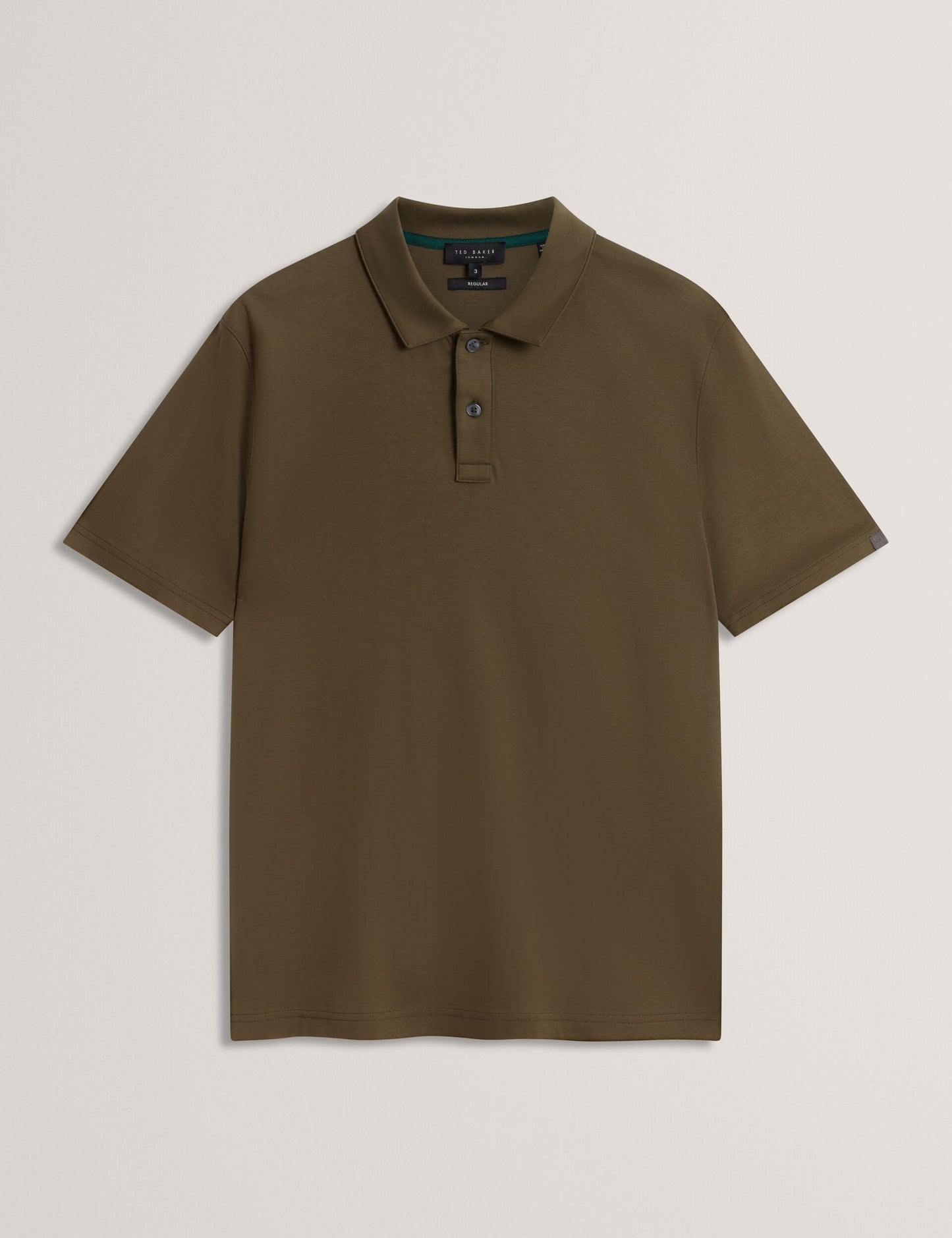 Ted Baker CONNALL Soft Touch Cotton Short Sleeve Polo KHAKI