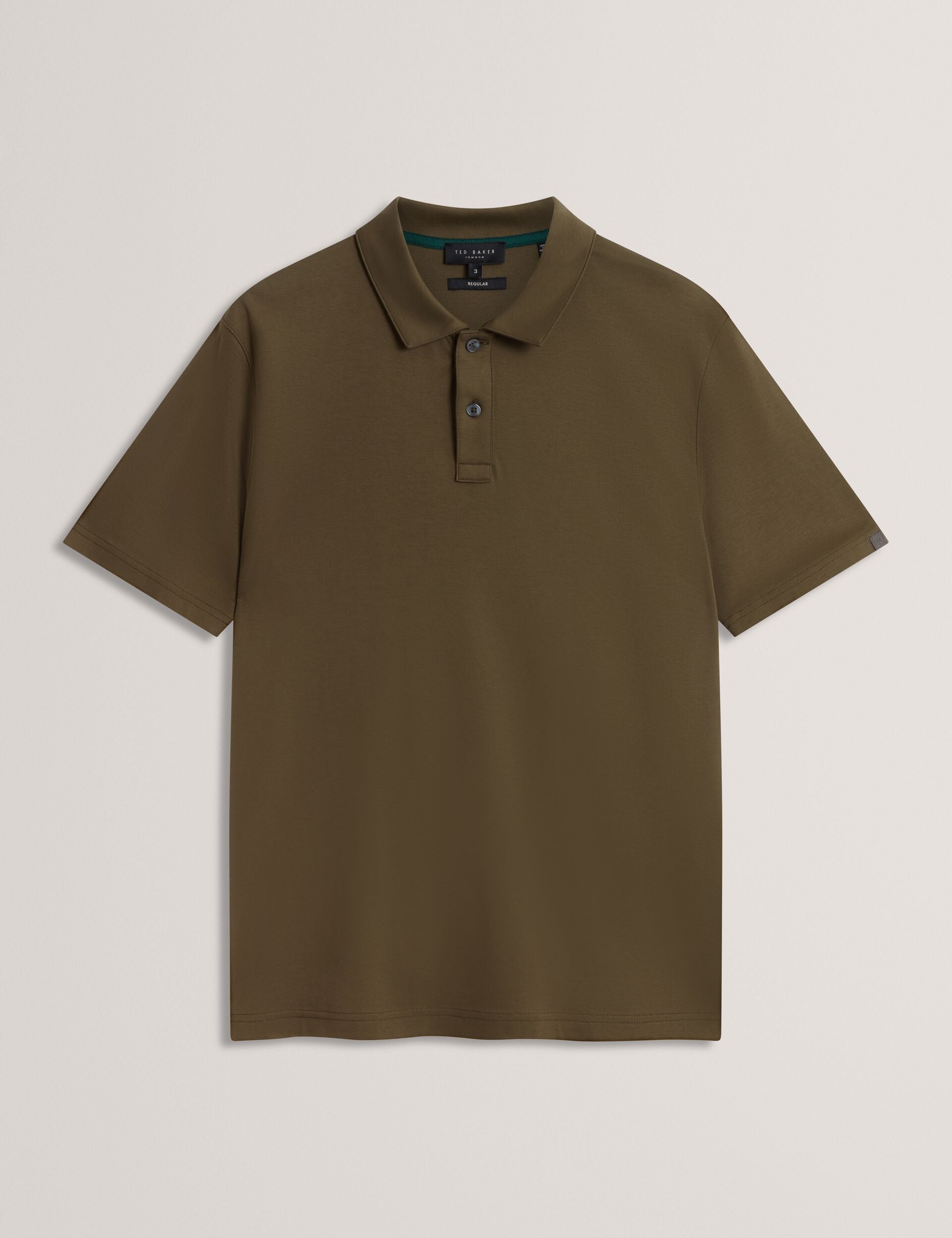 Ted Baker CONNALL Soft Touch Cotton Short Sleeve Polo KHAKI