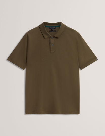Ted Baker CONNALL Soft Touch Cotton Short Sleeve Polo KHAKI
