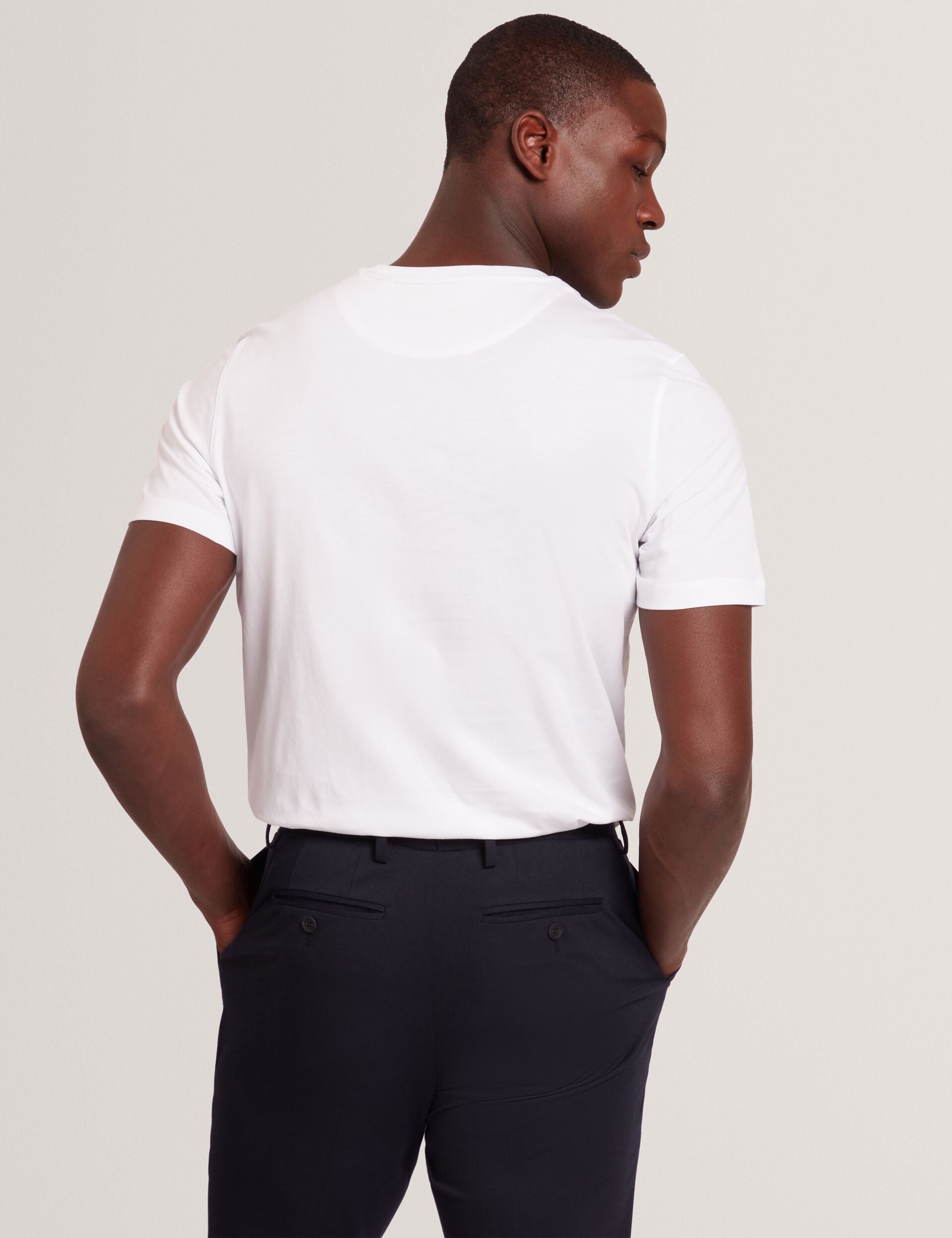 Ted Baker JUSTINOO - White Branded Box Print Graphic Cotton T-Shirt WHITE
