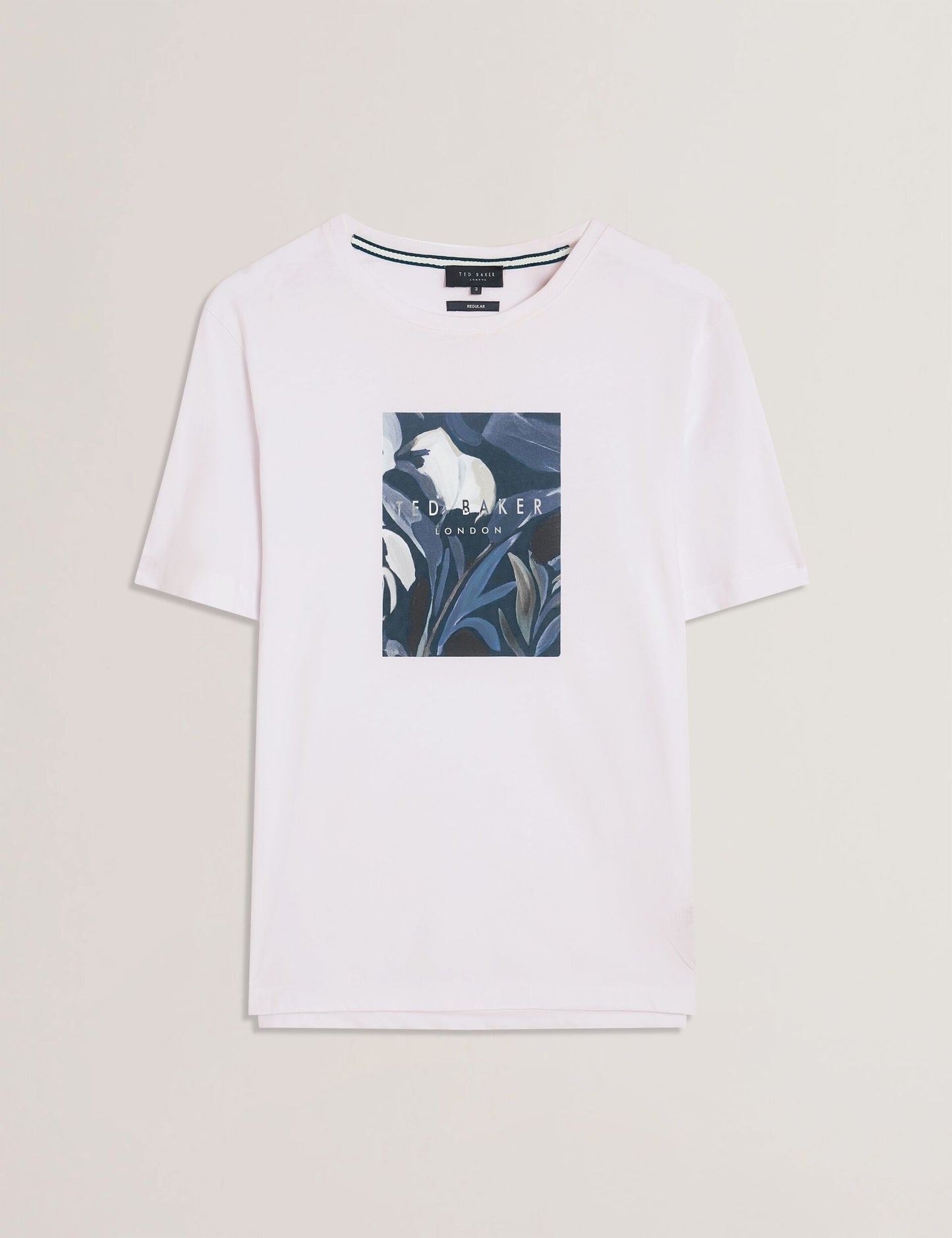 Ted Baker JUSTINOO - White Branded Box Print Graphic Cotton T-Shirt WHITE