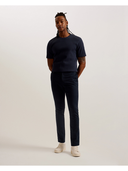 Ted Baker FRUTE Short Sleeve Regular Textured T-Shirt NAVY