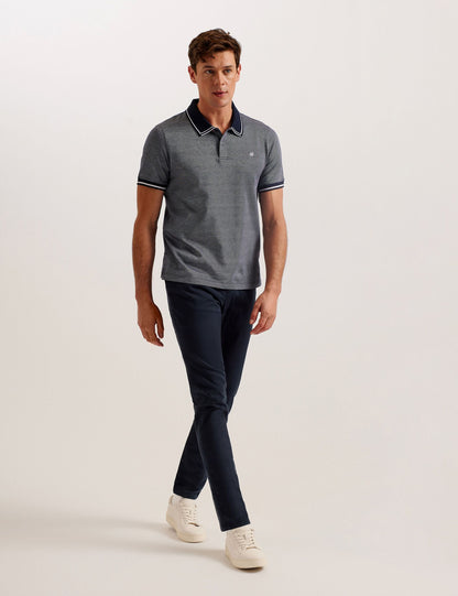 Ted Baker Helta - Short Sleeve Slim Fit Polo NAVY