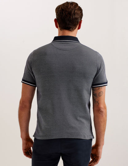 Ted Baker Helta - Short Sleeve Slim Fit Polo NAVY