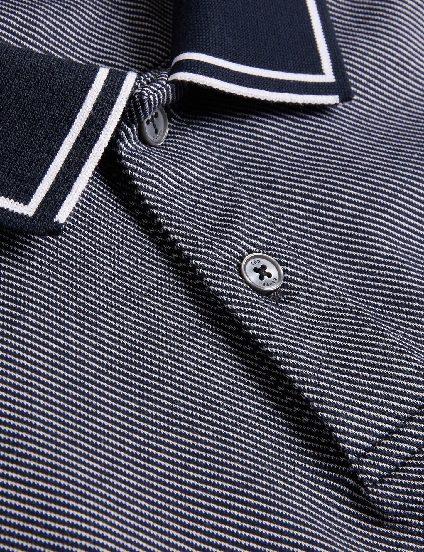 Ted Baker Helta - Short Sleeve Slim Fit Polo NAVY
