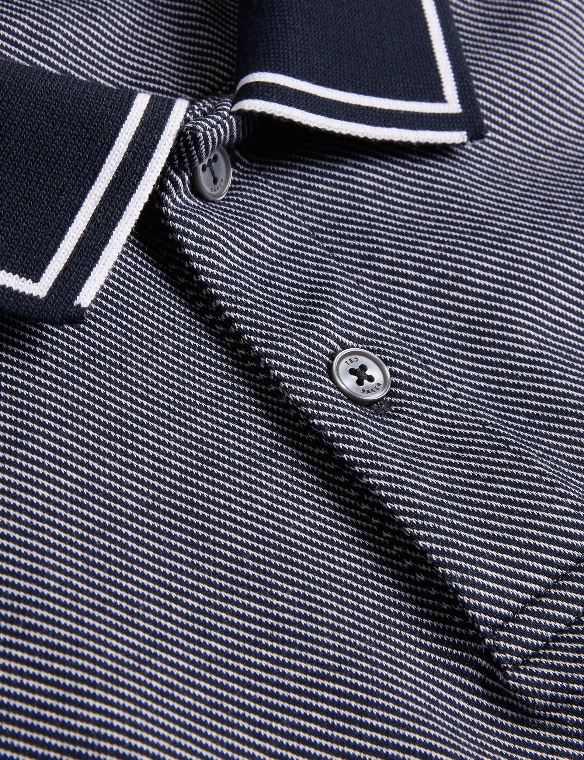 Ted Baker Helta - Short Sleeve Slim Fit Polo NAVY