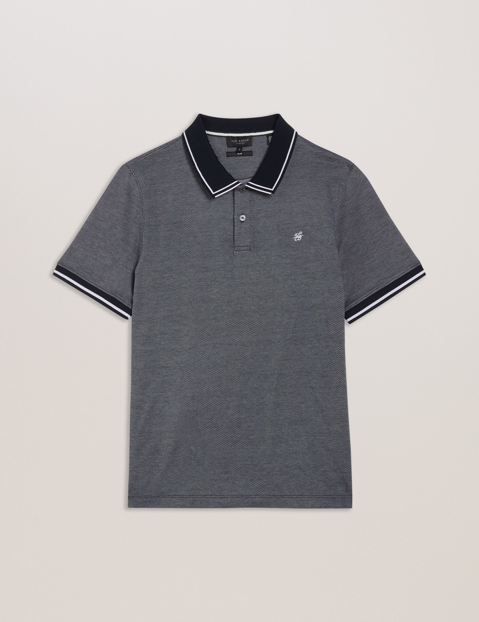 Ted Baker Helta - Short Sleeve Slim Fit Polo NAVY