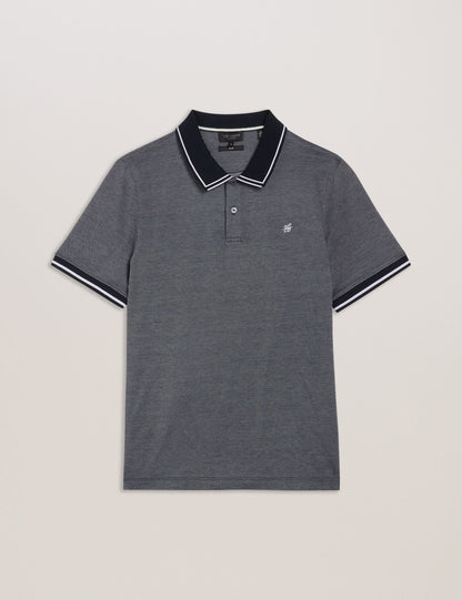 Ted Baker Helta - Short Sleeve Slim Fit Polo NAVY