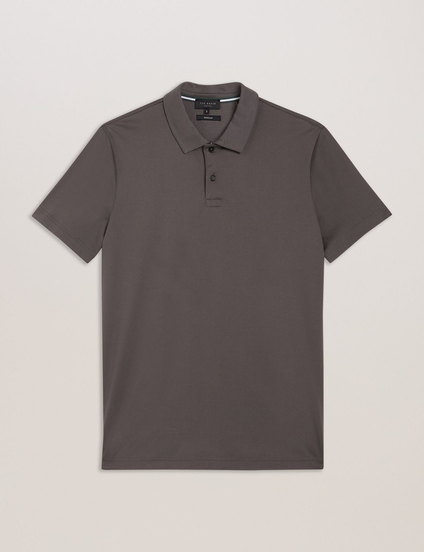 Ted Baker ZEITER - Slim Fit Pure Cotton Polo Shirt LIGHT GREY