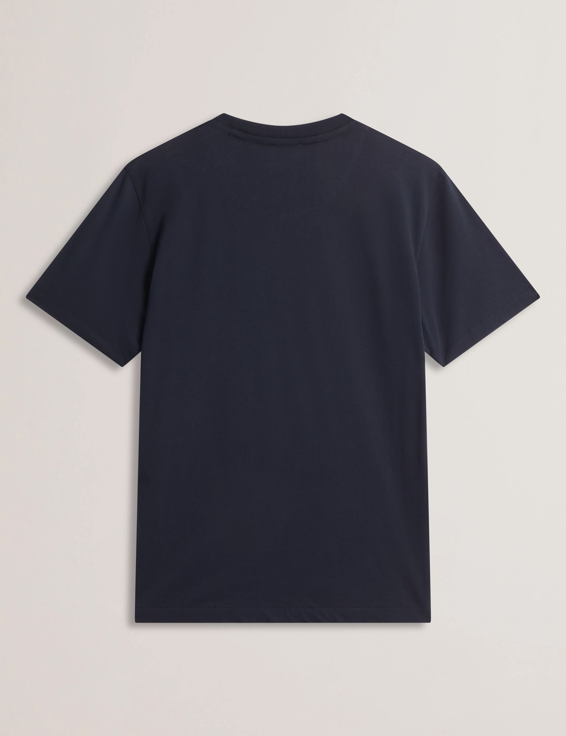 Ted Baker FETHER - Graphic Print Crew Neck Cotton T-Shirt NAVY