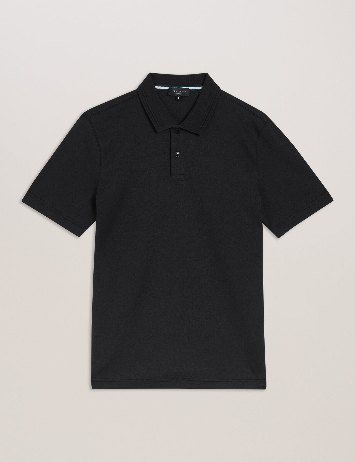 Ted Baker GALDON - Short Sleeve Regular Fit Polo BLACK