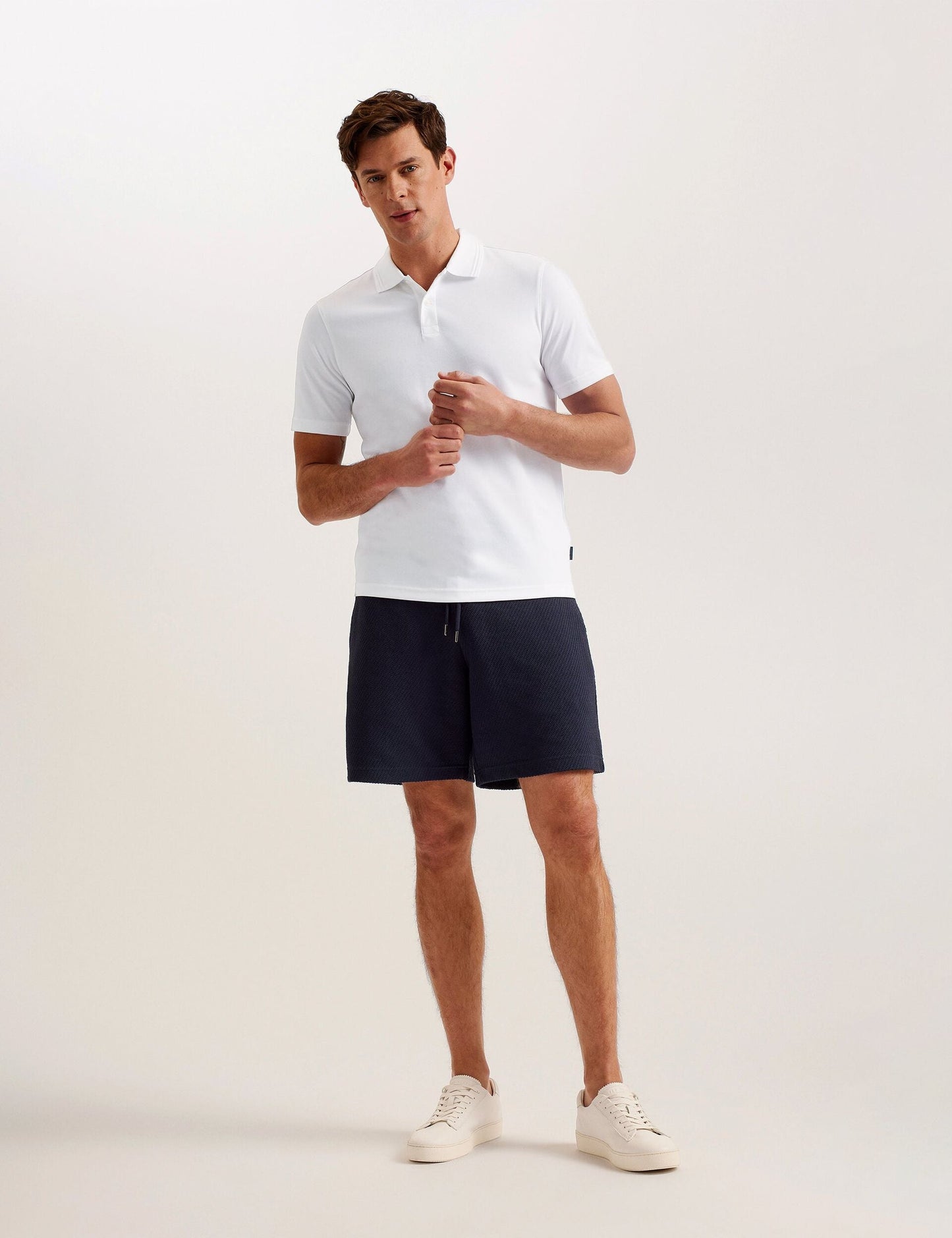 Ted Baker GALDON - Short Sleeve Regular Fit Polo WHITE