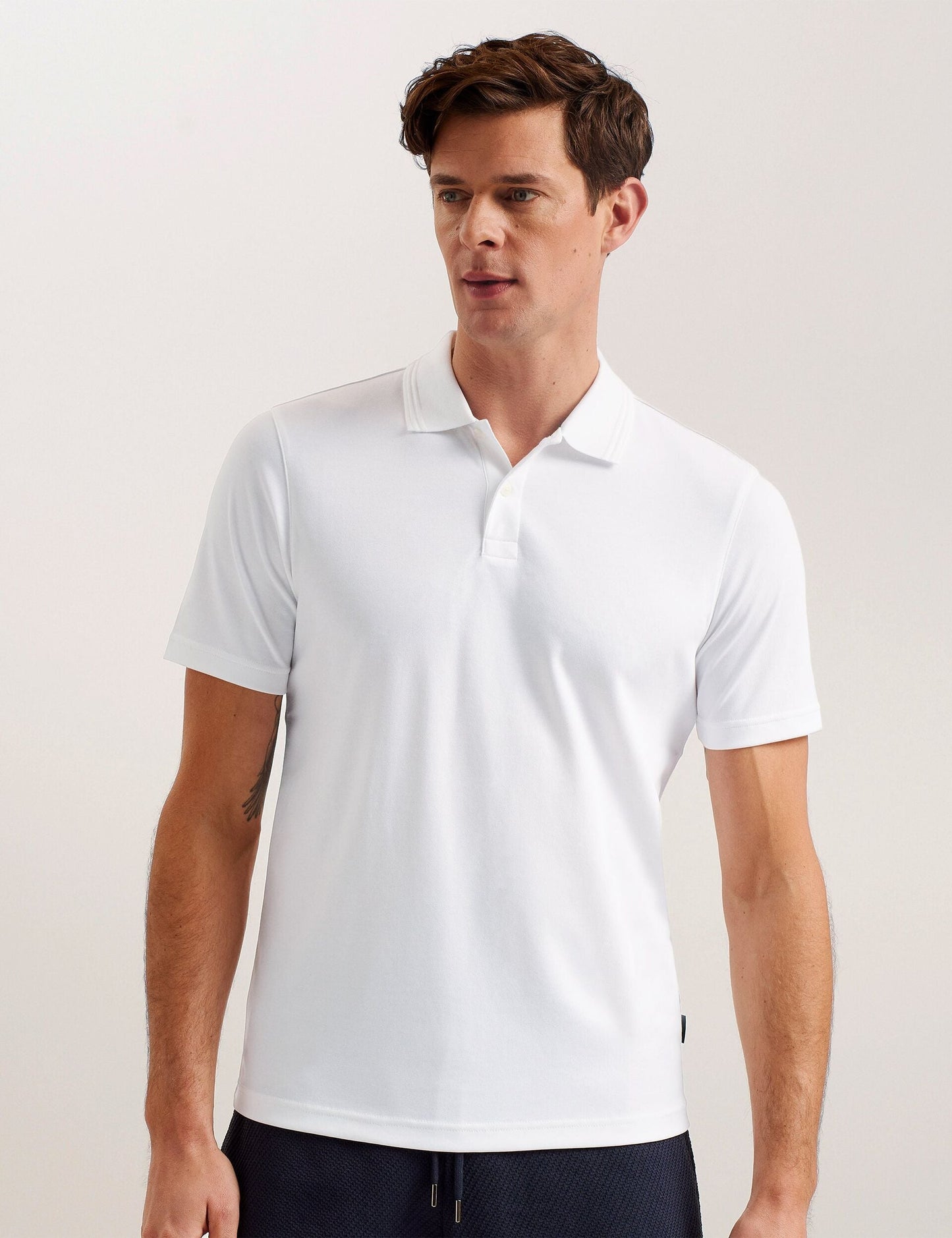 Ted Baker GALDON - Short Sleeve Regular Fit Polo WHITE