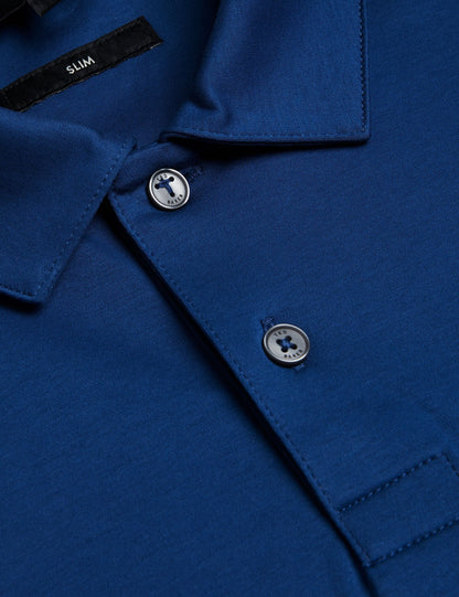 Ted Baker ZEITER - Slim Fit Pure Cotton Polo Shirt DARK NAVY