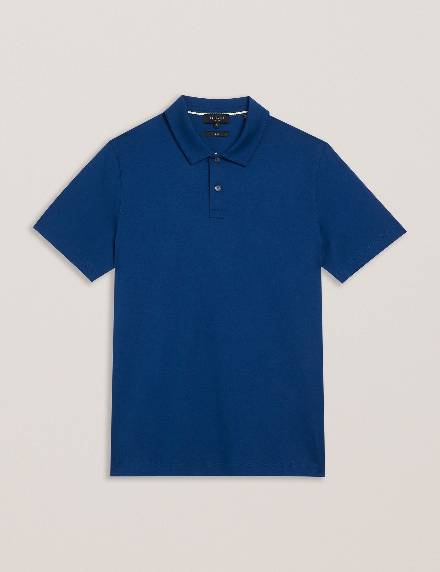 Ted Baker ZEITER - Slim Fit Pure Cotton Polo Shirt DARK NAVY