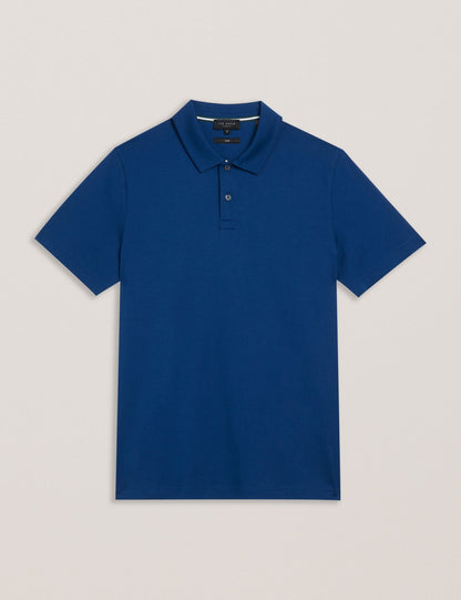 Ted Baker ZEITER - Slim Fit Pure Cotton Polo Shirt DARK NAVY