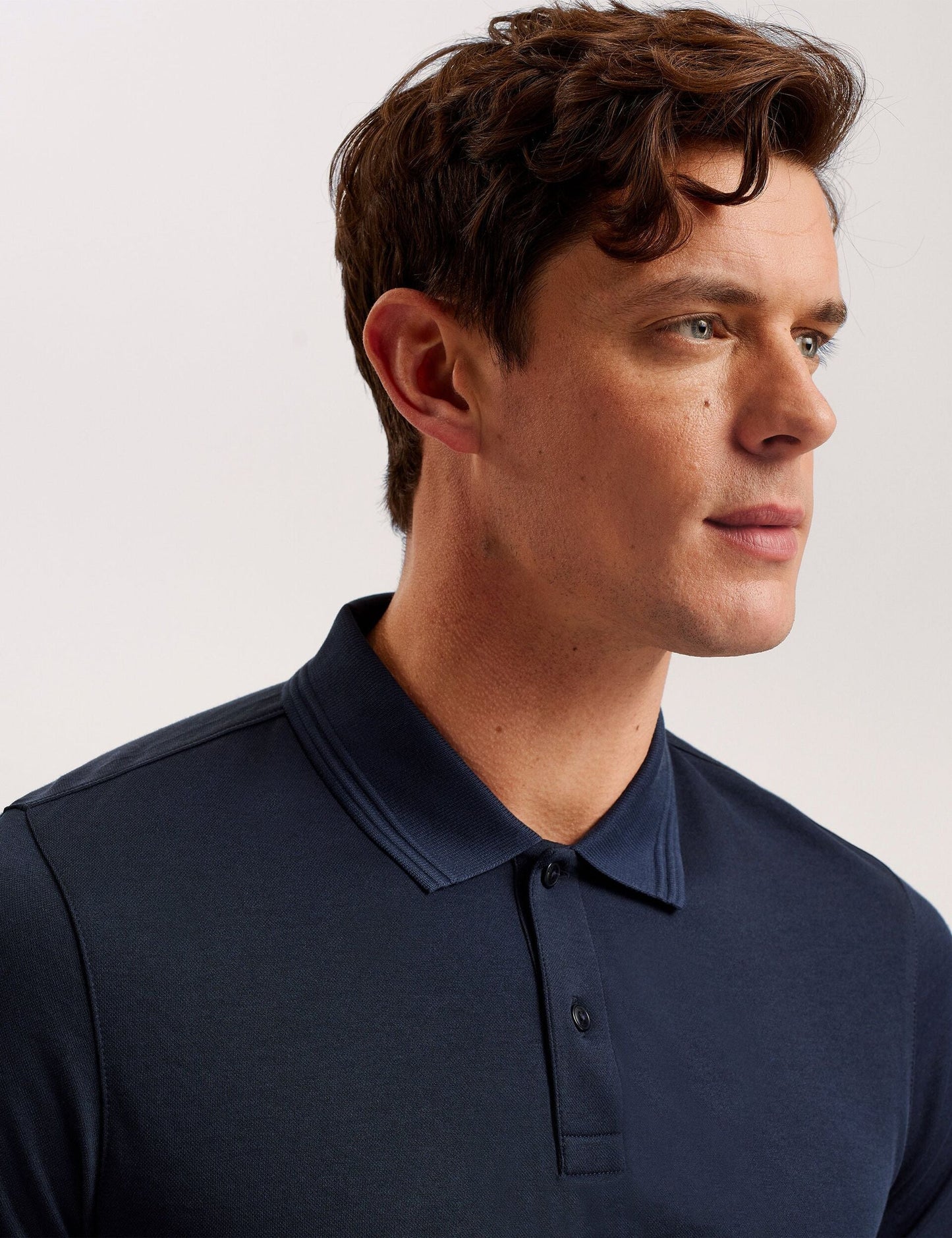 Ted Baker GALDON - Short Sleeve Regular Fit Polo NAVY