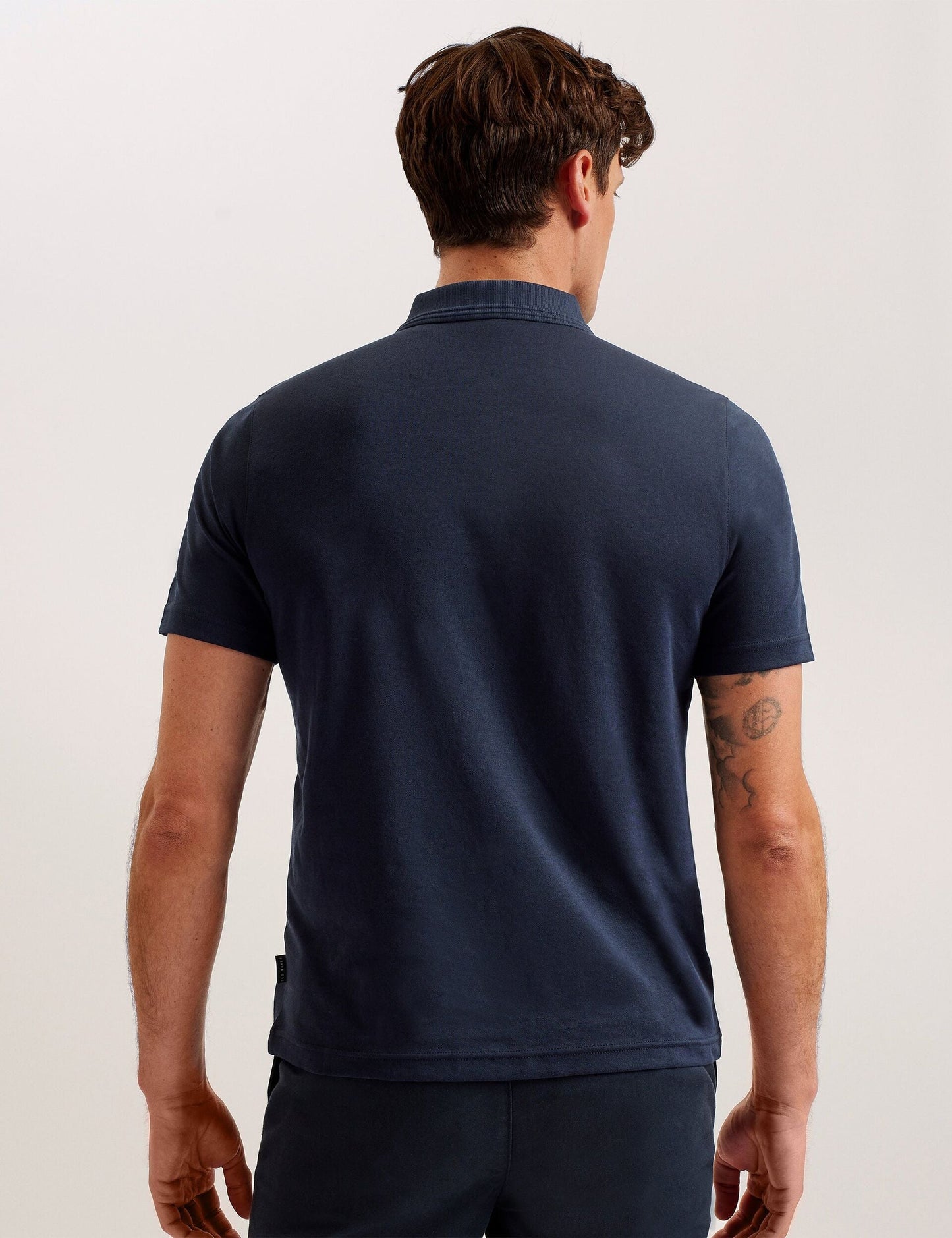 Ted Baker GALDON - Short Sleeve Regular Fit Polo NAVY