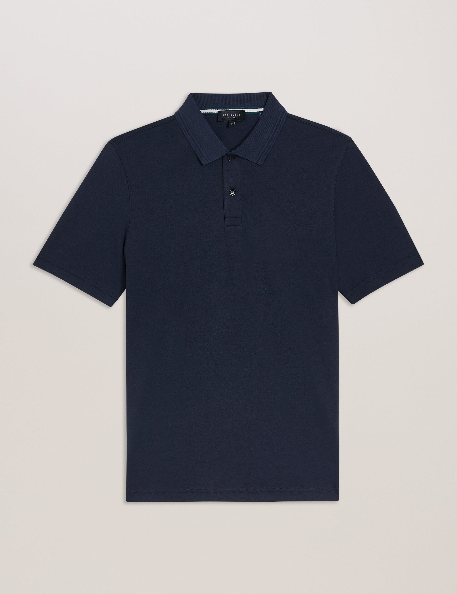Ted Baker GALDON - Short Sleeve Regular Fit Polo NAVY