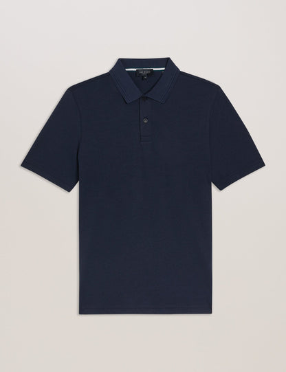 Ted Baker GALDON - Short Sleeve Regular Fit Polo NAVY