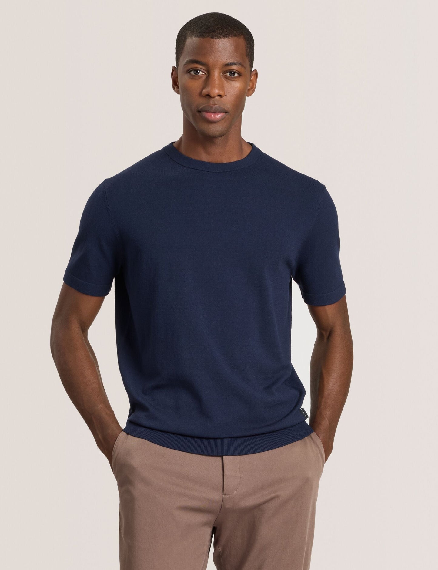 Ted Baker MODERN VISCOSE BLEND CREW - Sea Navy NAVY