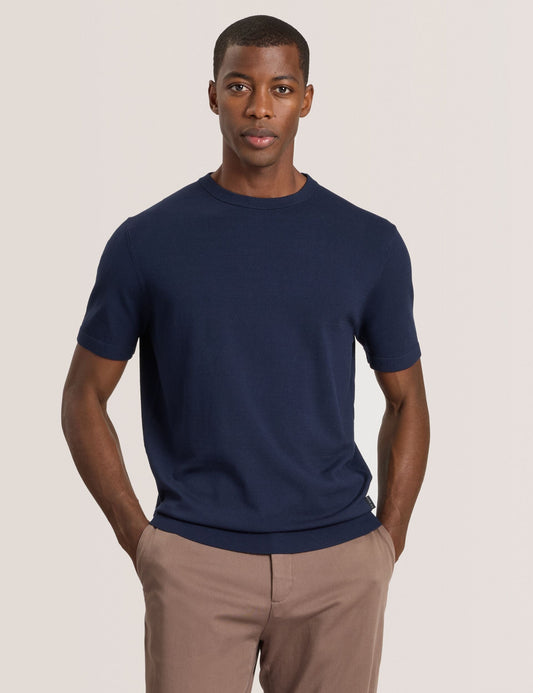 Ted Baker MODERN VISCOSE BLEND CREW - Sea Navy NAVY